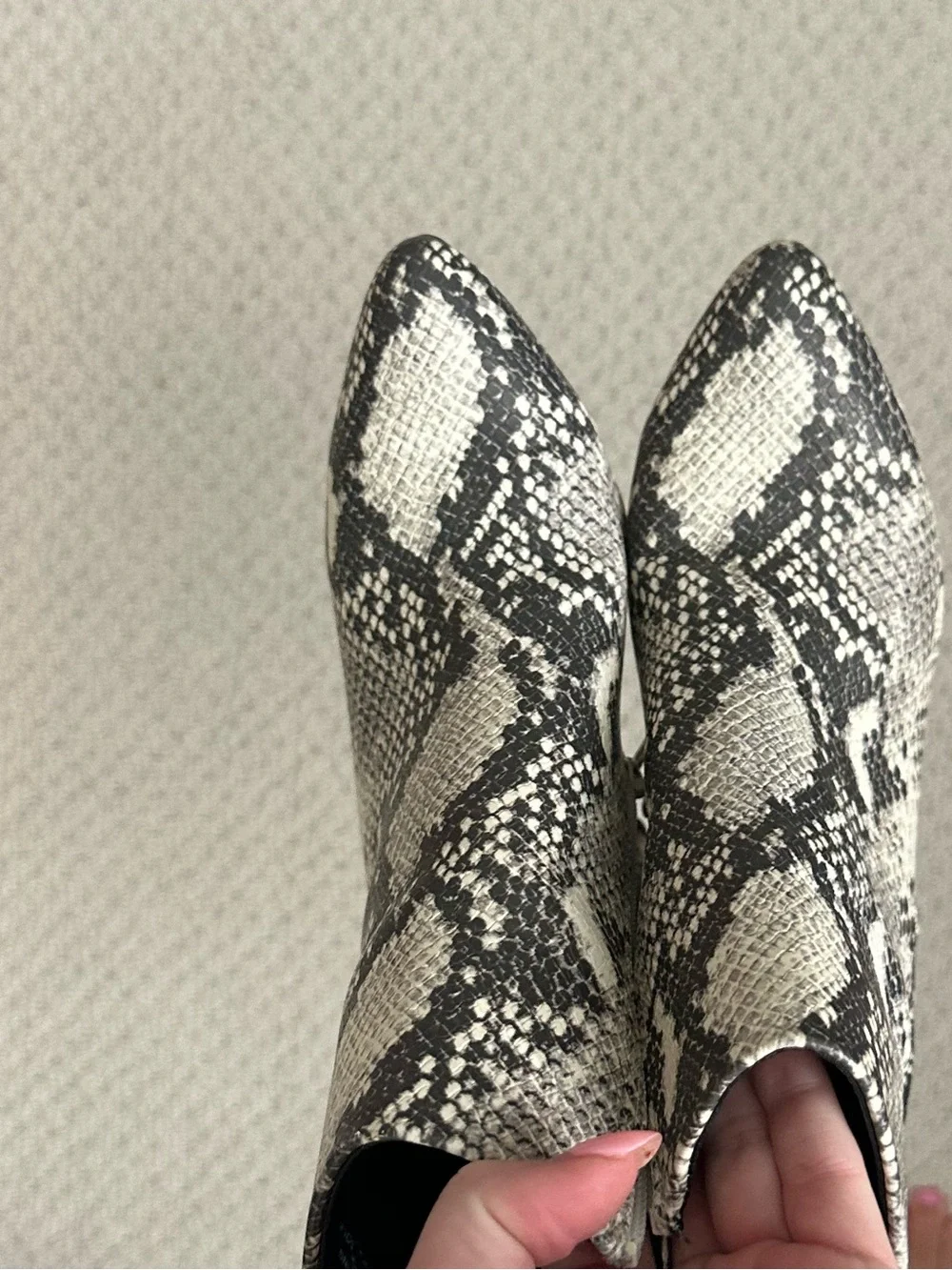 Steve Madden snake skin bootie size 6